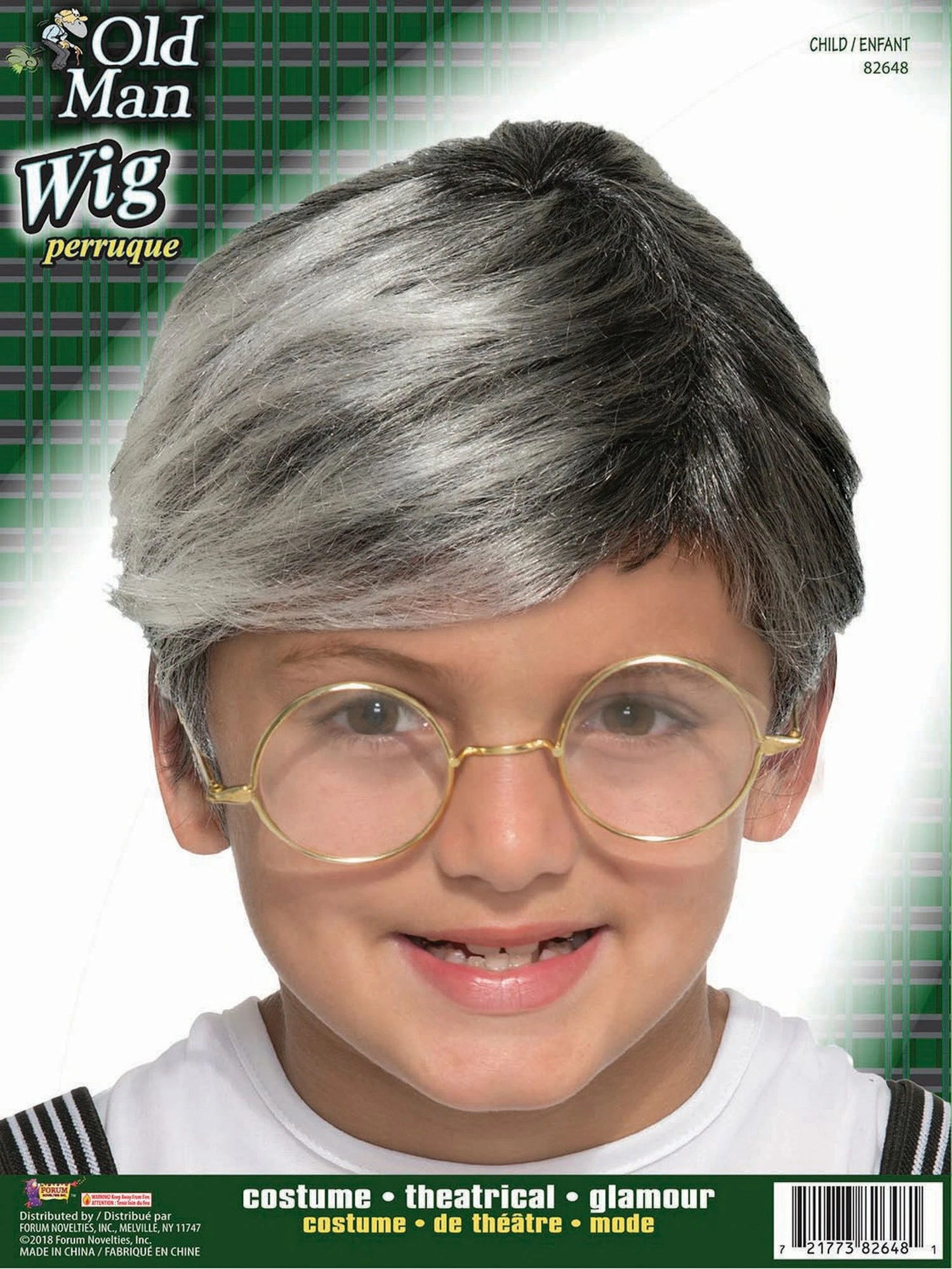 Kids' Gray Old Man Wig 1 Kids' Gray Old Man Wig