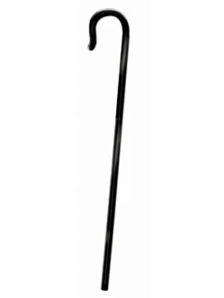 Adult Black Crook Style Walking Cane