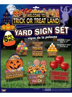 Trick Or Trick Candy 6 Piece Lawn Decoration
