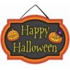 Mini Hanging Glitter Happy Halloween Sign