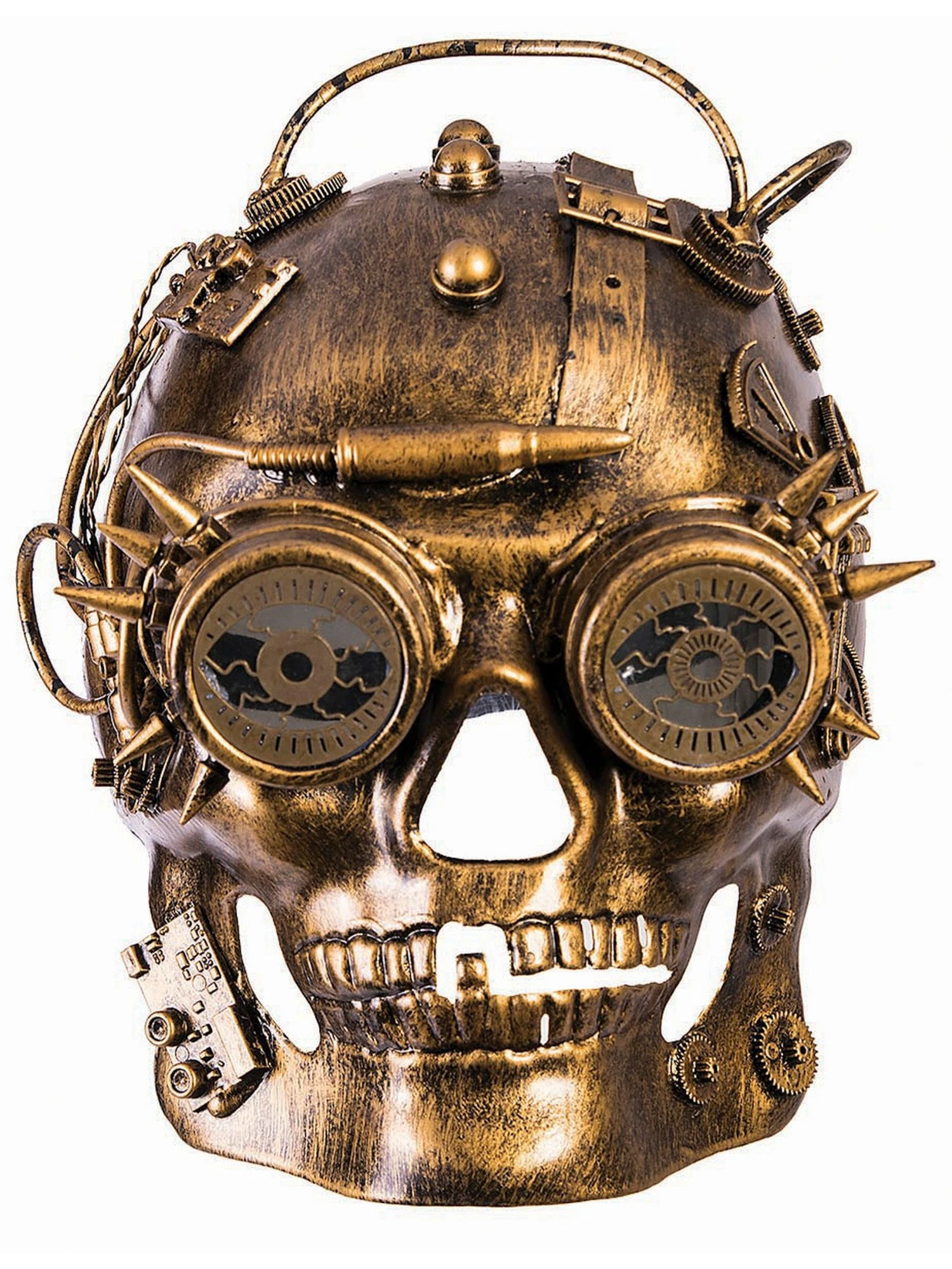 Gold Skull Steampunk Mask 1 Gold Skull Steampunk Mask
