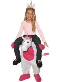 Girls Ride On Unicorn Costume