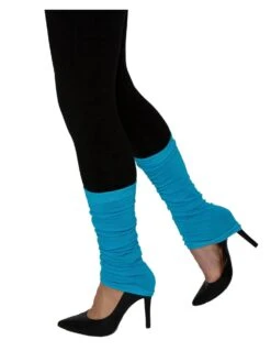 Adult Blue 1980's Leg Warmers