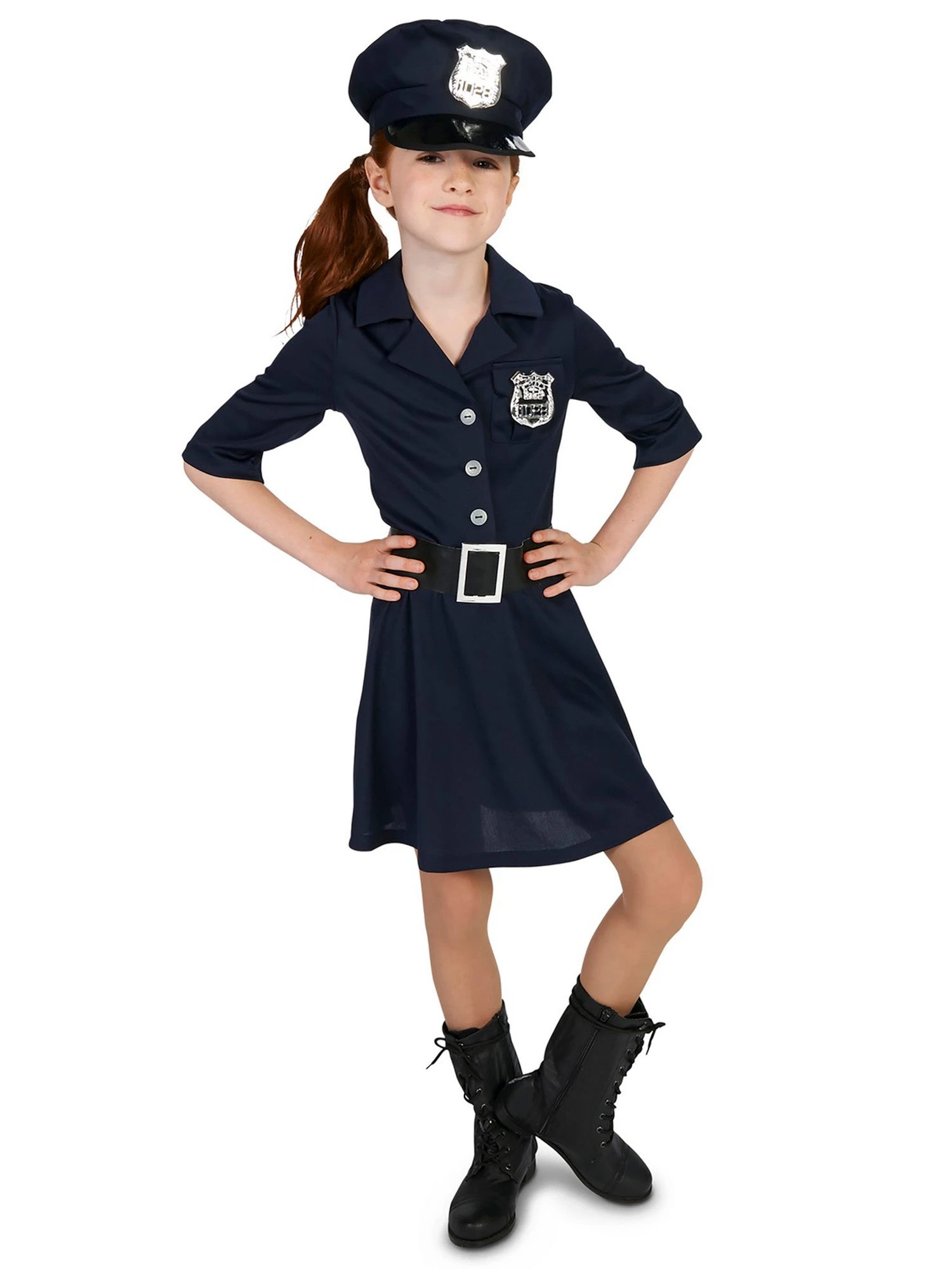 Kid's Police Girl Costume 2 Kid's Police Girl Costume - Image 2