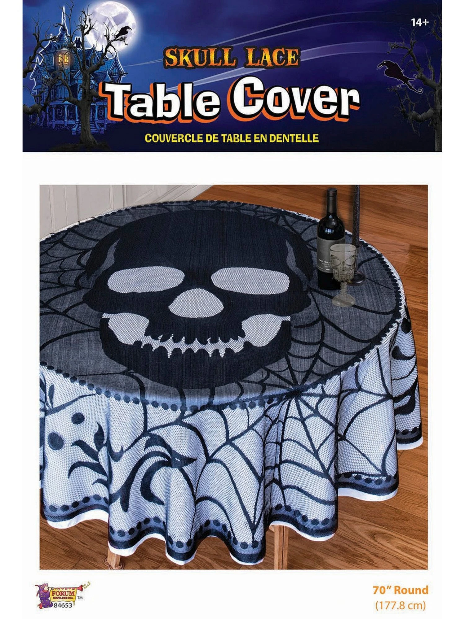 Skull Lace Tablecover Decoration 1 Skull Lace Tablecover Decoration