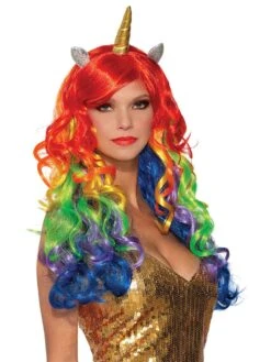 Adult Classic Unicorn Rainbow Wig
