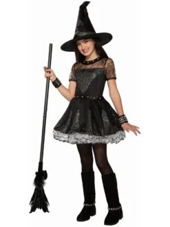 Girl's Rebel Rock Witch Classic Costume