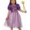 Girls' Princess Purple Sparkle Costume