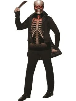 Mens Sinister Skeleton Man Costume