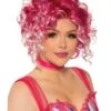 Rose And Blonde Curly Wig