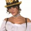 Adult Gold Sequin Spiked Top Hat