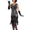 Women's Silver Star Flapper Costume