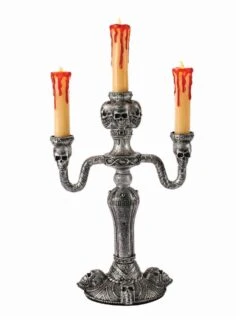 14-inch Light Up Candelabra With LED Flames