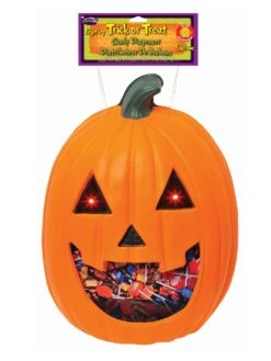 18-inch Pumpkin Light Up Hanging Candy Dispenser
