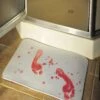 23-inch Bloody Footprint Door Mat