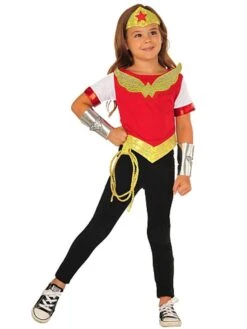 Girls' DC Superhero Girls Wonder Woman Shirt And Accessory Set