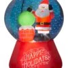 5.5 Foot Snow Globe Santa Light Up Christmas Inflatable Lawn Decor