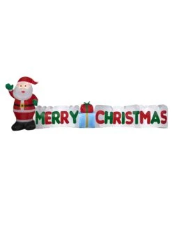 9 Foot Merry Christmas Santa Light Up Inflatable Lawn Decoration
