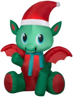 3.5 Ft. Airblown Inflatable Christmas Baby Dragon