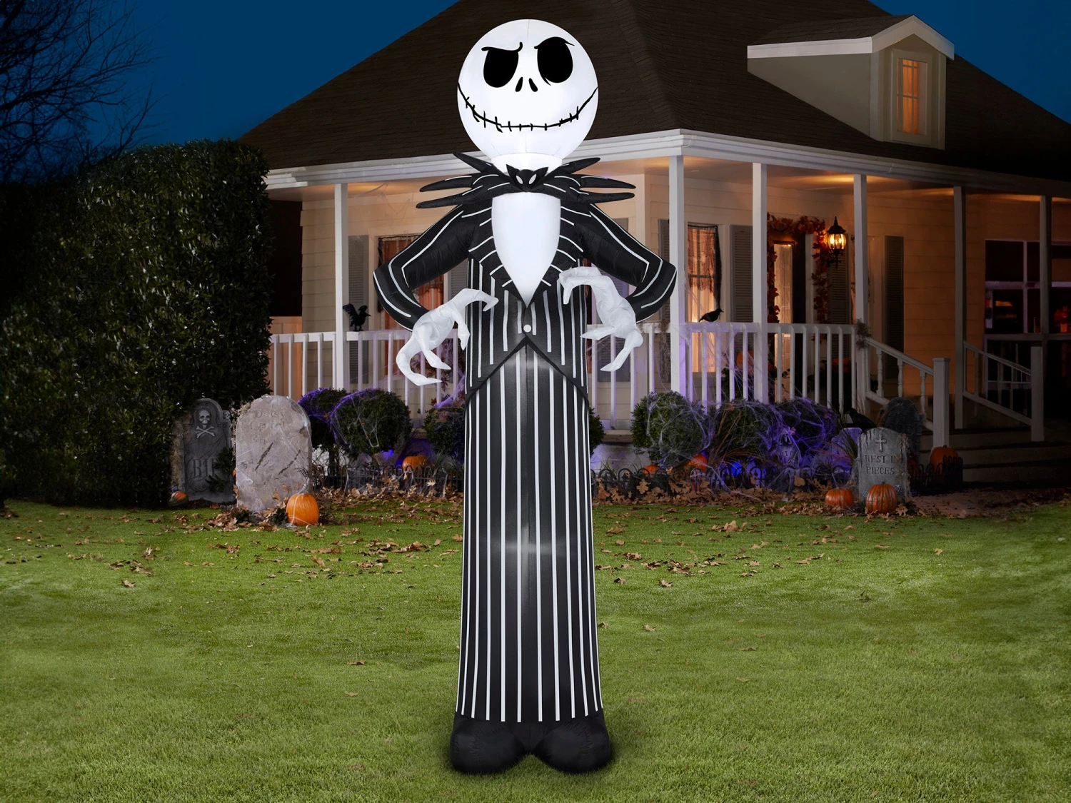 10 Foot The Nightmare Before Christmas Jack Skellington Light Up Halloween Inflatable Lawn Decoration 2 10 Foot The Nightmare Before Christmas Jack Skellington Light Up Halloween Inflatable Lawn Decoration - Image 2