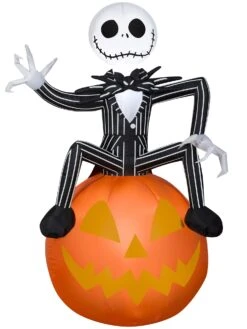 3.5 Ft. Airblown Inflatable The Nightmare Before Christmas Jack & Pumpkin