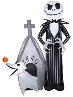 5 Ft. Airblown Inflatable The Nightmare Before Christmas Jack & Zero