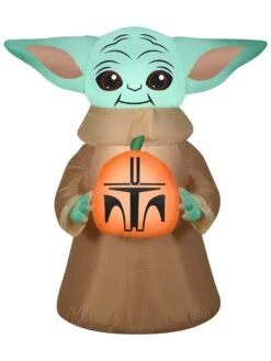 3.5 Ft. Airblown Inflatable Star Wars The Child & Pumpkin