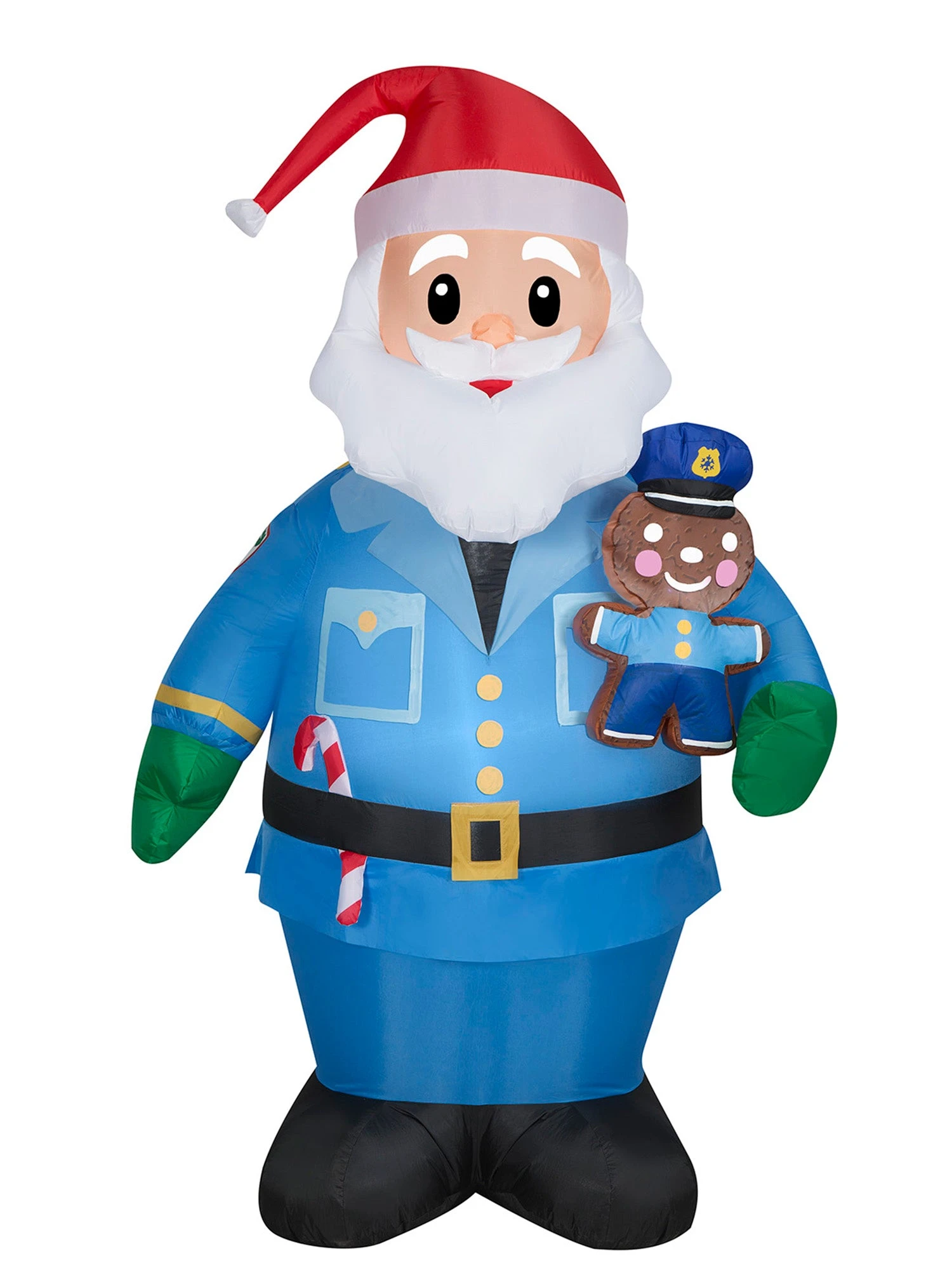 7 Foot Police Officer Santa Light Up Christmas Inflatable Lawn Decoration 1 7 Foot Police Officer Santa Light Up Christmas Inflatable Lawn Decoration