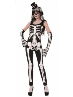 Spooky Skeleton Jumpsuit Costume