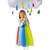 Girls Rainbow Raincloud Costume