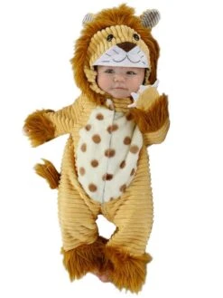 Safari Lion Hooded Jumpsuit For Babies