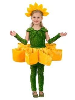 Sunflower Petal Pocket Costume For Girls