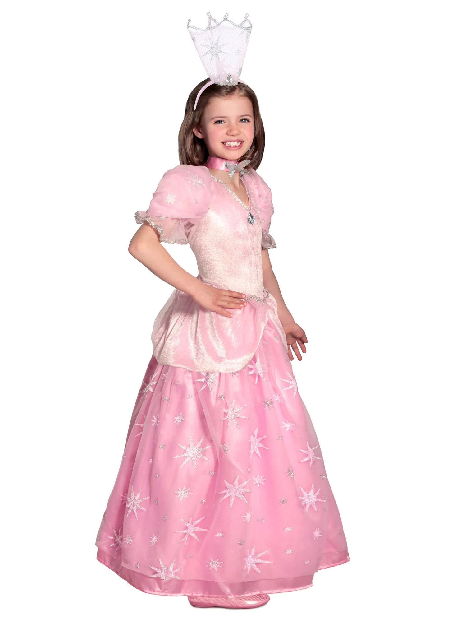 Pocket Princess The Wizard Of Oz Glinda Girls Costume 3 Pocket Princess The Wizard Of Oz Glinda Girls Costume - Image 3