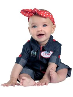 Baby/Toddler Newborn Rosie The Riveter Costume
