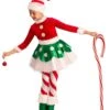 Girls' Candy Cane Princess Elf Costume