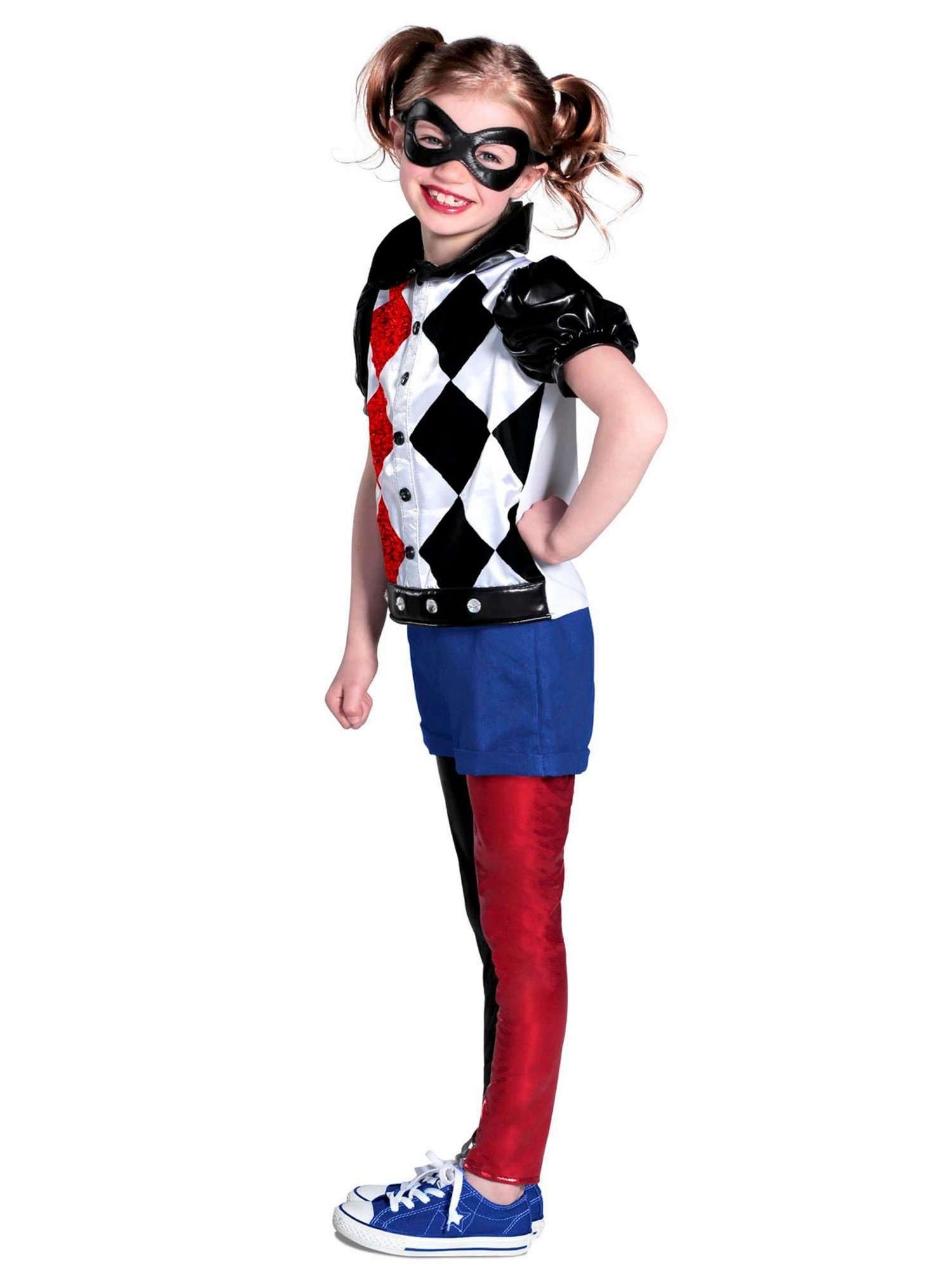 Girls' DC Superhero Harley Quinn Costume - Premium 2 Girls' DC Superhero Harley Quinn Costume - Premium - Image 2