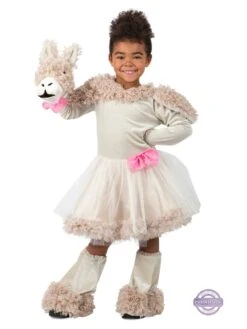 Playful Puppet Llama Costume For Girls