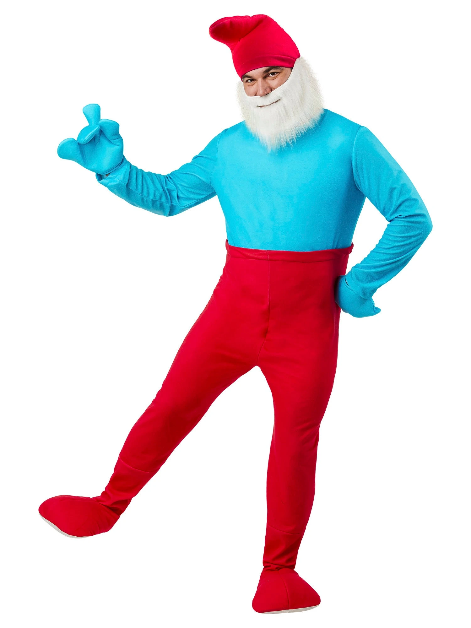 Men's The Smurfs Papa Smurf Costume 1 Men's The Smurfs Papa Smurf Costume