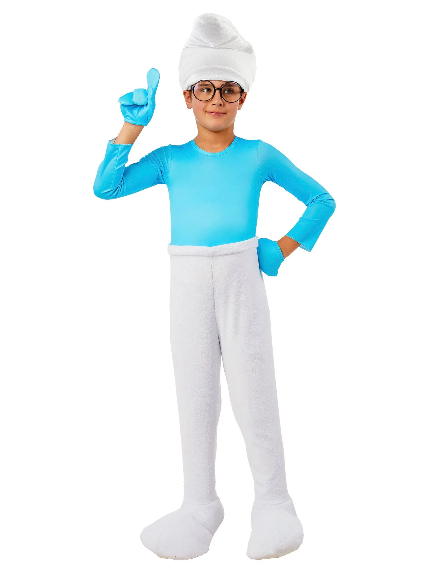 Boys' The Smurfs Brainy Smurf Costume 1 Boys' The Smurfs Brainy Smurf Costume