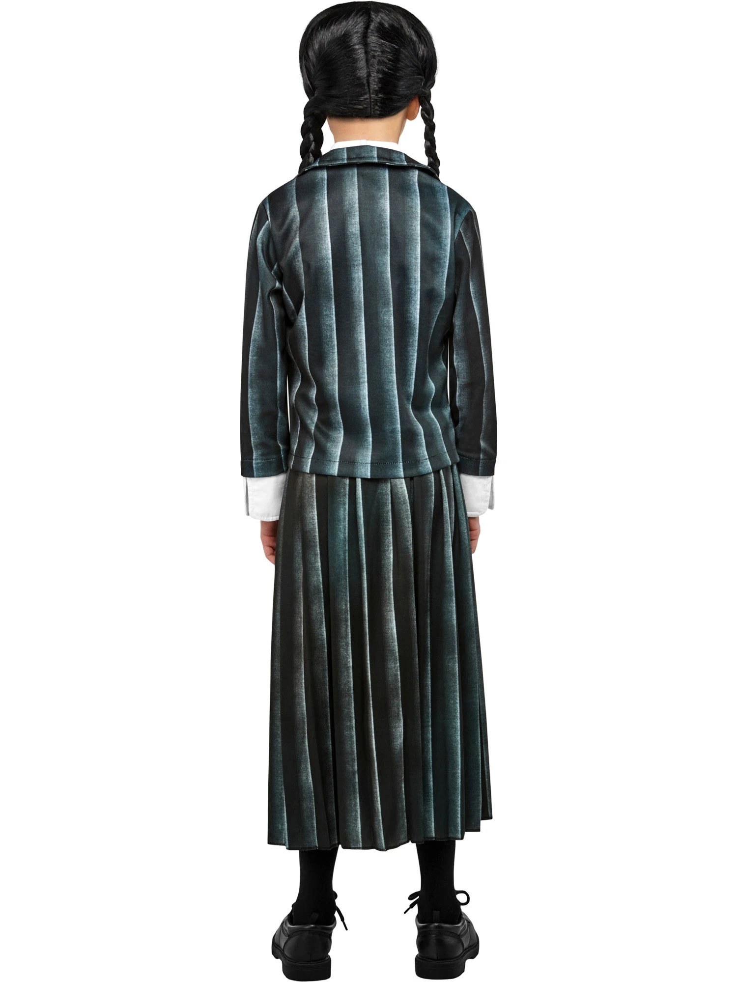 Girls' Wednesday Addams Nevermore Academy Black School Uniform Costume 2 Girls' Wednesday Addams Nevermore Academy Black School Uniform Costume - Image 2