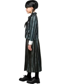 Girls' Wednesday Addams Nevermore Academy Black School Uniform Costume 6 Girls' Wednesday Addams Nevermore Academy Black School Uniform Costume -Costume Supercenter Store r1000158 3