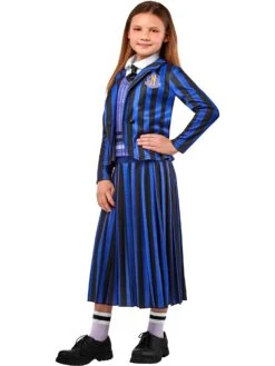 Girls' Wednesday Nevermore Academy Purple School Uniform Costume 7 Girls' Wednesday Nevermore Academy Purple School Uniform Costume -Costume Supercenter Store r1000160 4