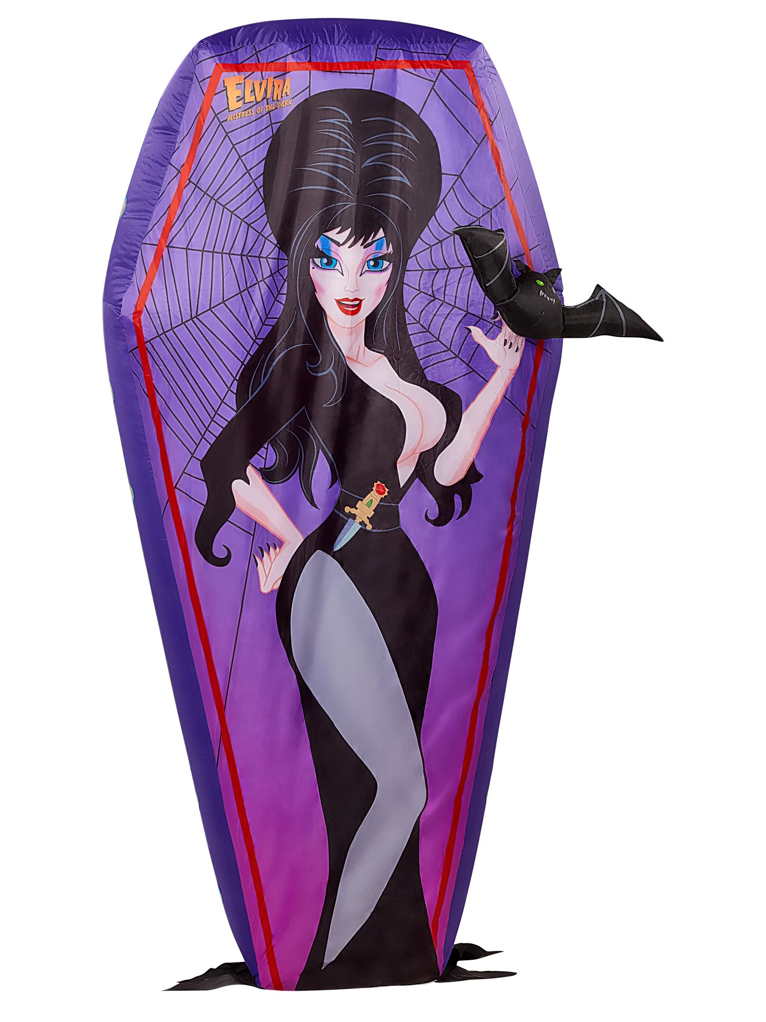 6 Foot Elvira Halloween Inflatable Lawn Decoration 1 6 Foot Elvira Halloween Inflatable Lawn Decoration