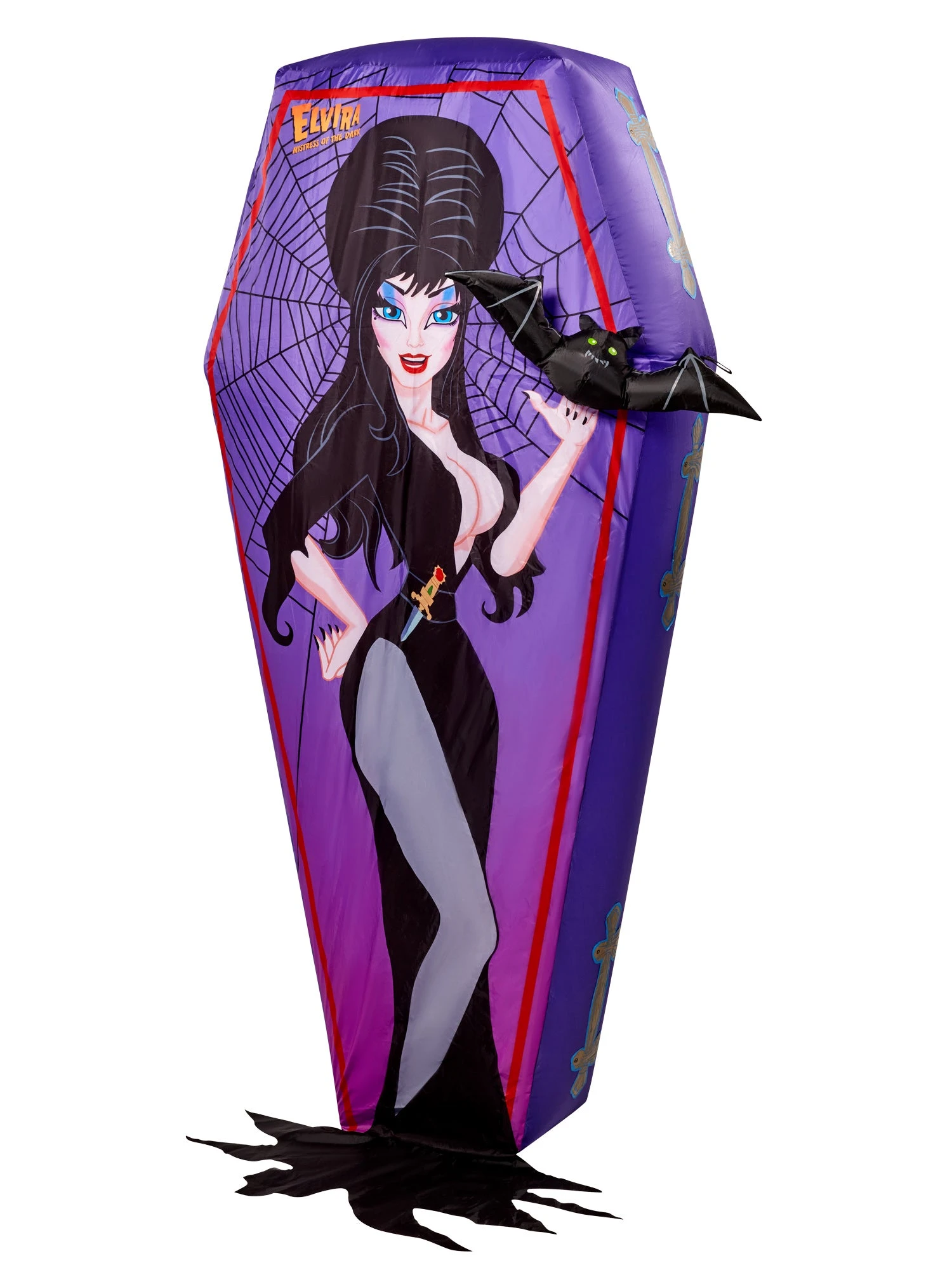 6 Foot Elvira Halloween Inflatable Lawn Decoration 2 6 Foot Elvira Halloween Inflatable Lawn Decoration - Image 2