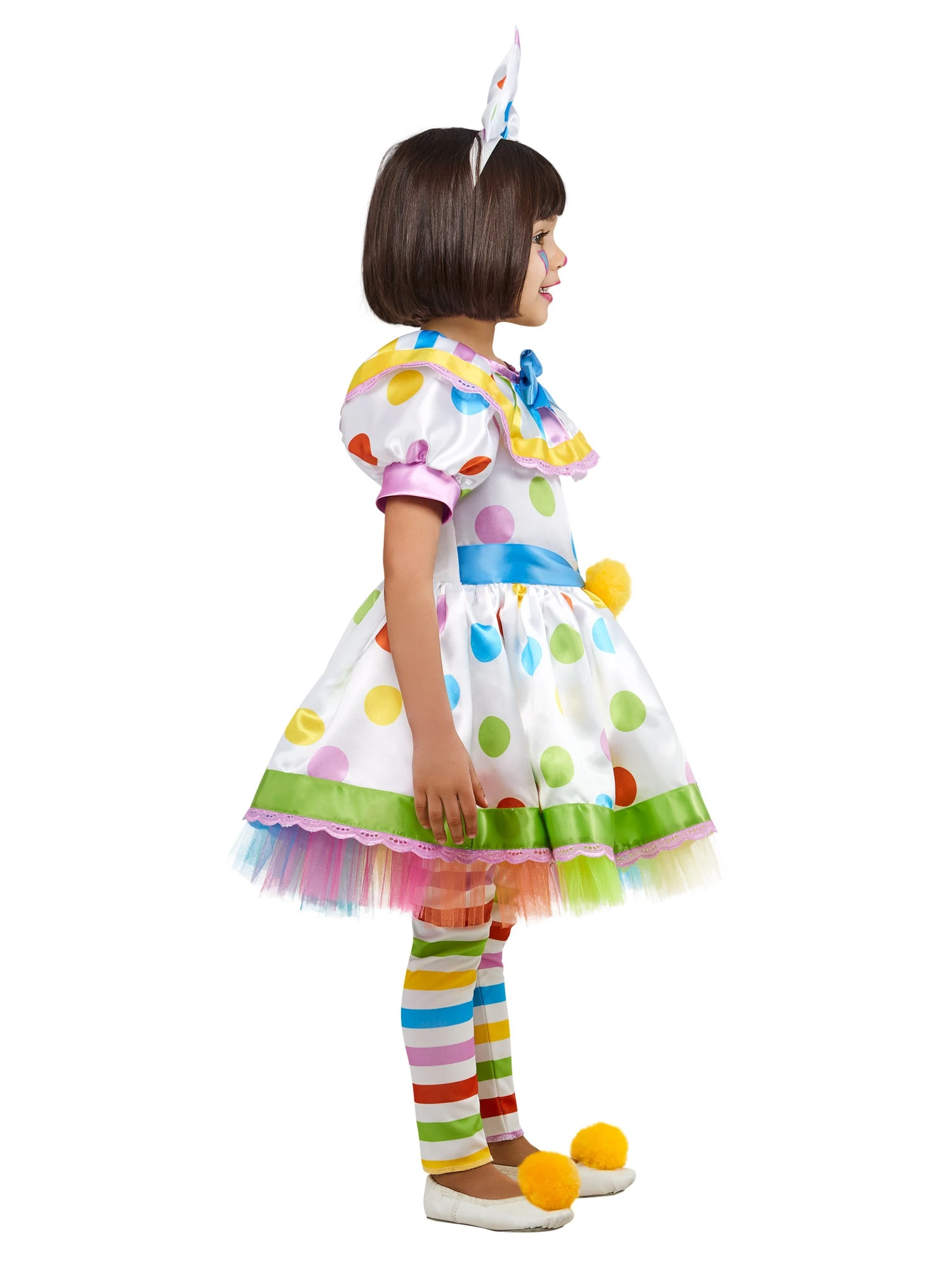 Dottie Brights & Stripes The Clown Costume For Toddlers 3 Dottie Brights & Stripes The Clown Costume For Toddlers - Image 3