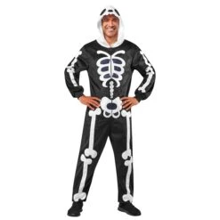 Adult Skeleton Zipsters Costume