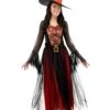 Women's Black And Orange Enchanted Witch Costume
