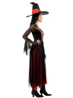 Women's Black And Orange Enchanted Witch Costume -Costume Supercenter Store r1000346 v2 3