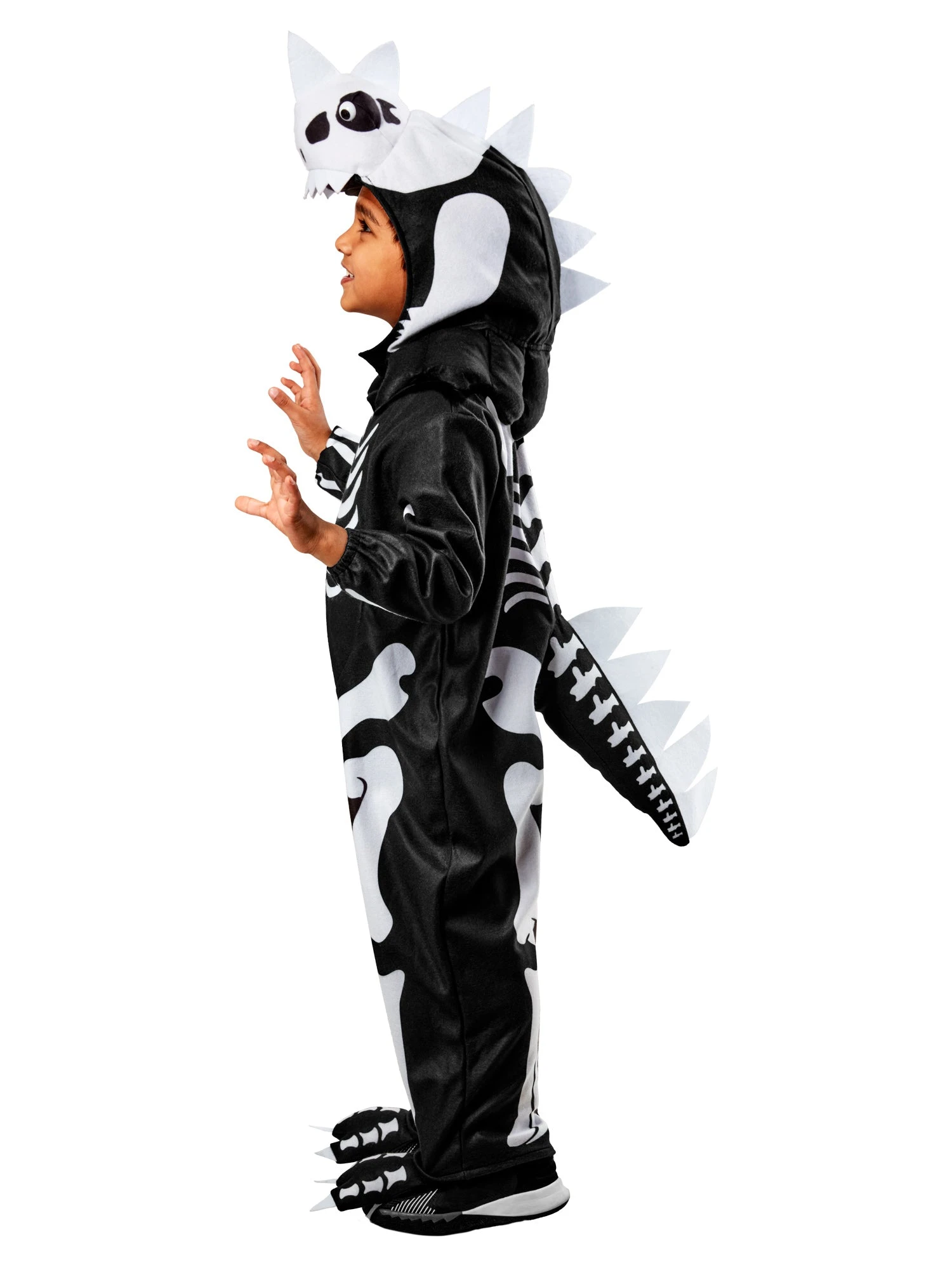 Boys' Skelesaurus Rex Glow In The Dark Costume With Sound For Toddlers 4 Boys' Skelesaurus Rex Glow In The Dark Costume With Sound For Toddlers - Image 4