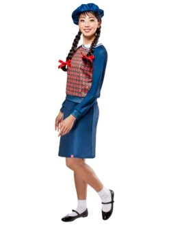 Women's American Girl Molly McIntire Dress With Beret Costume Set -Costume Supercenter Store r1000998 4